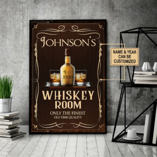 Wine Whiskey Room Personalized - Vertical Poster - Owl Ohh - Owl Ohh