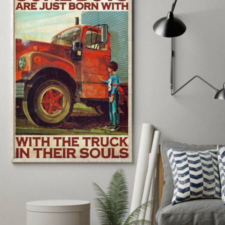 Truck Some Boys Become Trucker - Vertical Poster - Owl Ohh - Owl Ohh