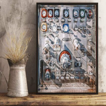 Firefighter Engine Classic Style - Vertical Poster - Owl Ohh - Owl Ohh