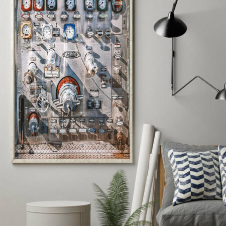 Firefighter Engine Classic Style - Vertical Poster - Owl Ohh - Owl Ohh
