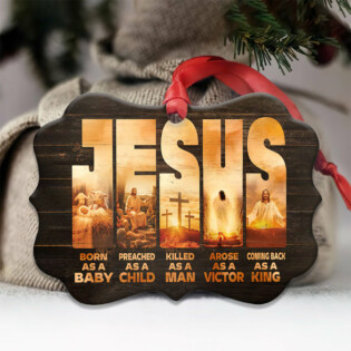 Jesus Coming Back As A King - Horizontal Ornament - Owl Ohh - Owl Ohh