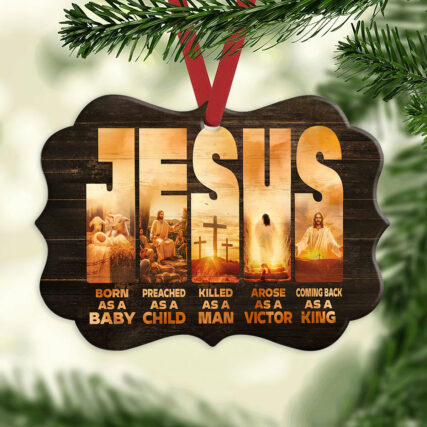 Jesus Coming Back As A King - Horizontal Ornament - Owl Ohh - Owl Ohh