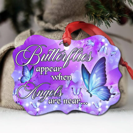Butterfly Angels Are Near - Horizontal Ornament - Owl Ohh - Owl Ohh