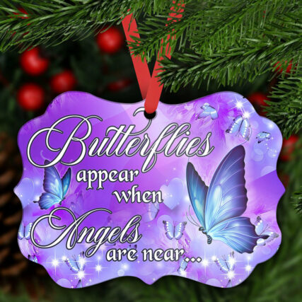Butterfly Angels Are Near - Horizontal Ornament - Owl Ohh - Owl Ohh