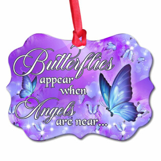 Butterfly Angels Are Near - Horizontal Ornament - Owl Ohh - Owl Ohh
