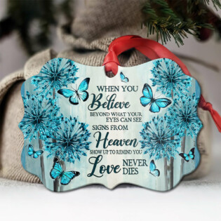 Butterfly When You Believe - Horizontal Ornament - Owl Ohh - Owl Ohh