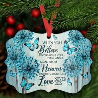 Butterfly When You Believe - Horizontal Ornament - Owl Ohh - Owl Ohh