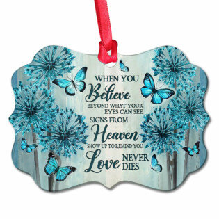 Butterfly When You Believe - Horizontal Ornament - Owl Ohh - Owl Ohh