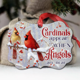 Cardinal Angels Are Near Memorial - Horizontal Ornament - Owl Ohh - Owl Ohh