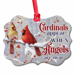 Cardinal Angels Are Near Memorial - Horizontal Ornament - Owl Ohh - Owl Ohh