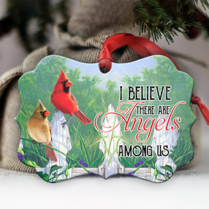 Cardinal Memorial Angels Among Us - Horizontal Ornament - Owl Ohh - Owl Ohh