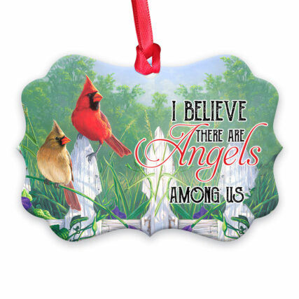 Cardinal Memorial Angels Among Us - Horizontal Ornament - Owl Ohh - Owl Ohh