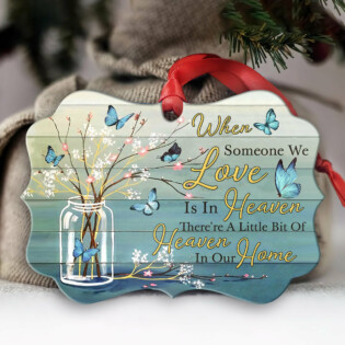 Butterfly Memorial In Our Home - Horizontal Ornament - Owl Ohh - Owl Ohh