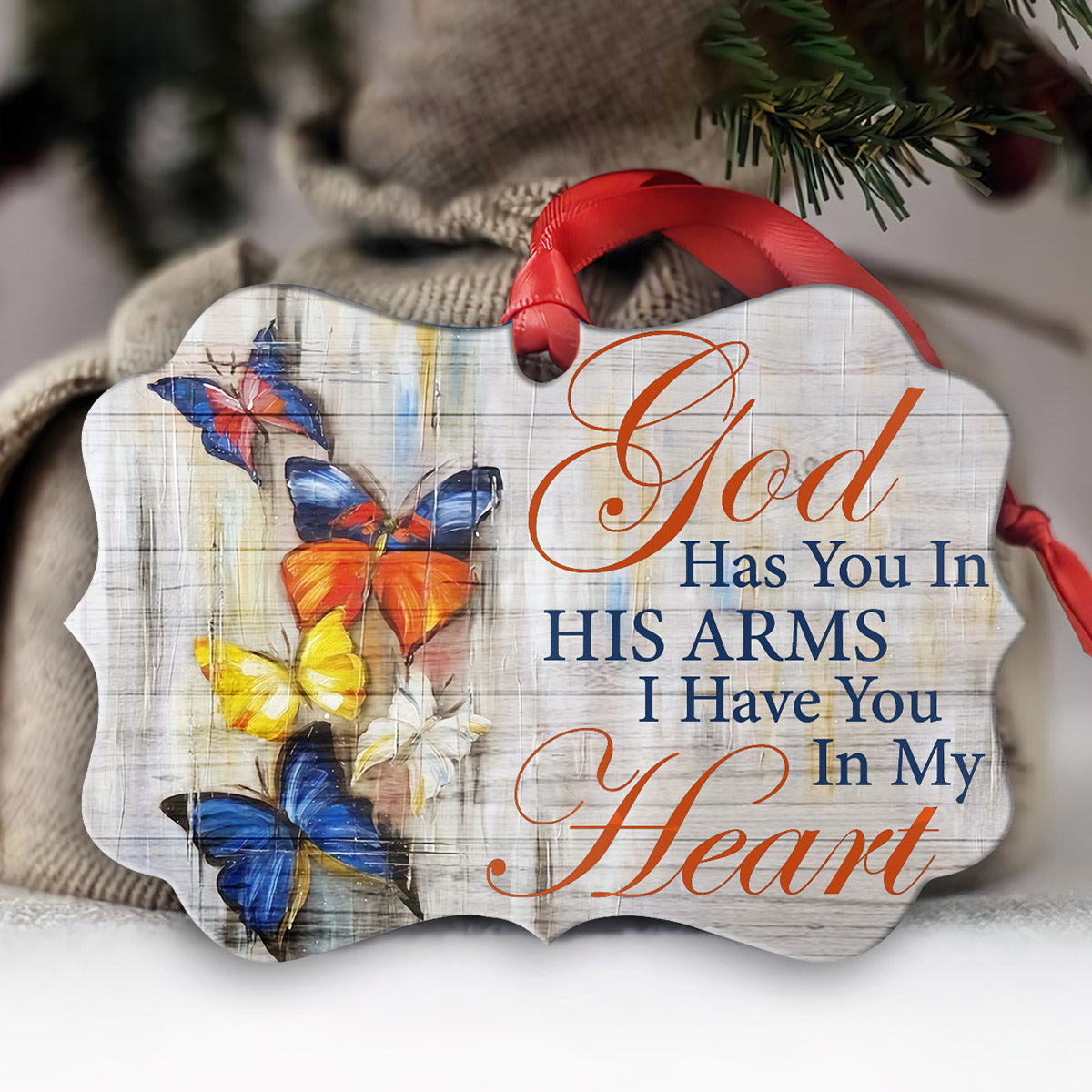 Butterfly I Have You In My Heart - Horizontal Ornament - Owl Ohh - Owl Ohh