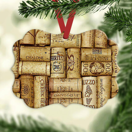 Wine Corks Skid For Wine Lovers - Horizontal Ornament - Owl Ohh - Owl Ohh