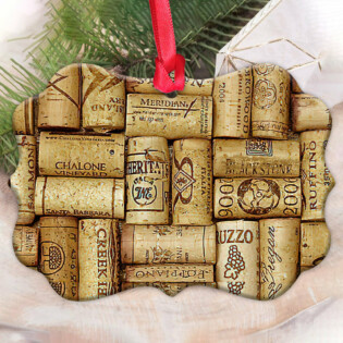 Wine Corks Skid For Wine Lovers - Horizontal Ornament - Owl Ohh - Owl Ohh