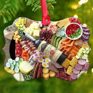 Wine Party For Wine Lovers - Horizontal Ornament - Owl Ohh - Owl Ohh