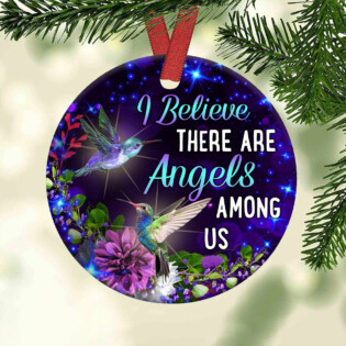 Hummingbird Memorial Angels Among Us - Circle Ornament - Owl Ohh - Owl Ohh