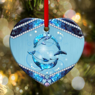 Dolphin Lover Jewelry Style - Heart Ornament - Owl Ohh - Owl Ohh