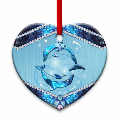 Dolphin Lover Jewelry Style - Heart Ornament - Owl Ohh - Owl Ohh