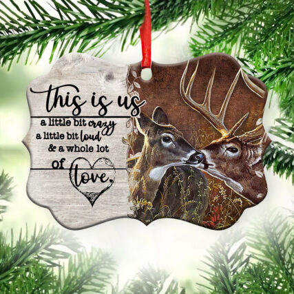 Deer Hunting Deer Couple For Hunting Lovers - Horizontal Ornament - Owl Ohh - Owl Ohh