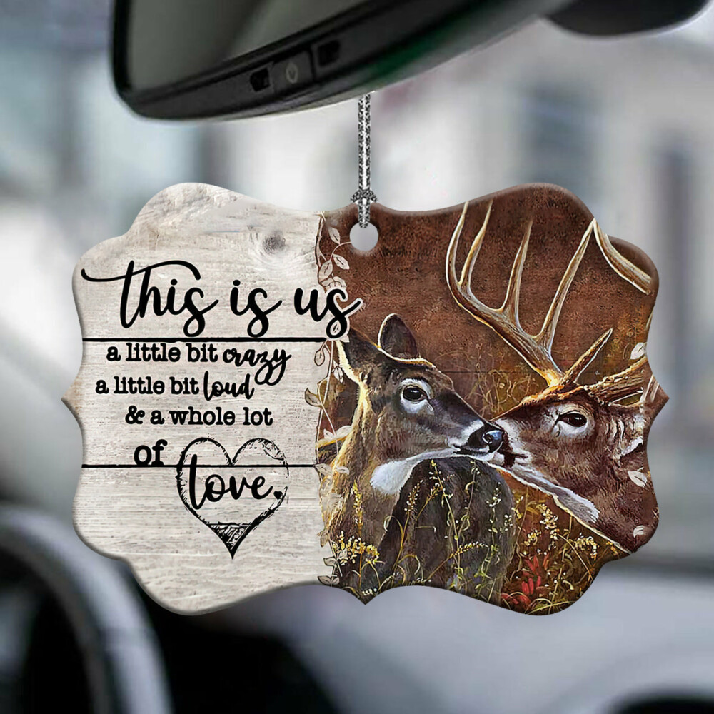 Deer Hunting Deer Couple For Hunting Lovers - Horizontal Ornament - Owl Ohh - Owl Ohh