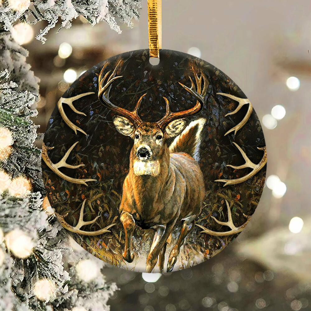 Hunting Deer Hunting Lovers - Circle Ornament - Owl Ohh - Owl Ohh