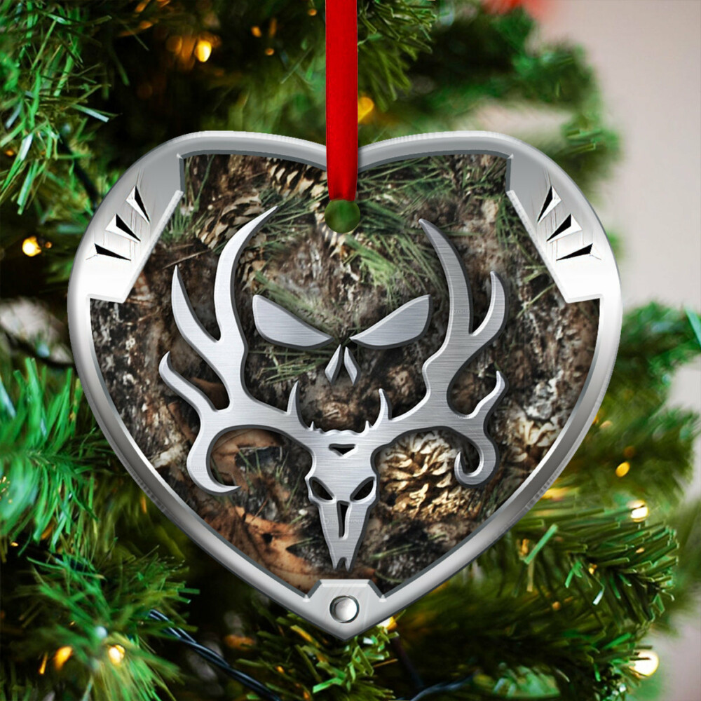 Hunting Metal Style For Hunting Lovers - Heart Ornament - Owl Ohh - Owl Ohh