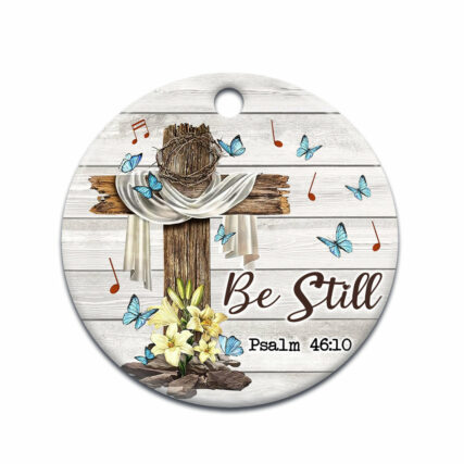 Jesus Faith Butterfly Style - Circle Ornament - Owl Ohh - Owl Ohh