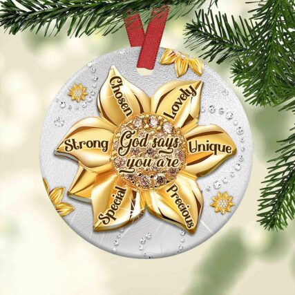 Sunflower Faith Jewelry Style - Circle Ornament - Owl Ohh - Owl Ohh