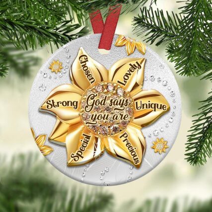 Sunflower Faith Jewelry Style - Circle Ornament - Owl Ohh - Owl Ohh