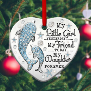 Dolphin Mother Daughter Jewelry Style - Heart Ornament - Owl Ohh - Owl Ohh