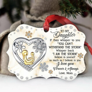 Family To My Daughter Jewelry Style - Horizontal Ornament - Owl Ohh - Owl Ohh