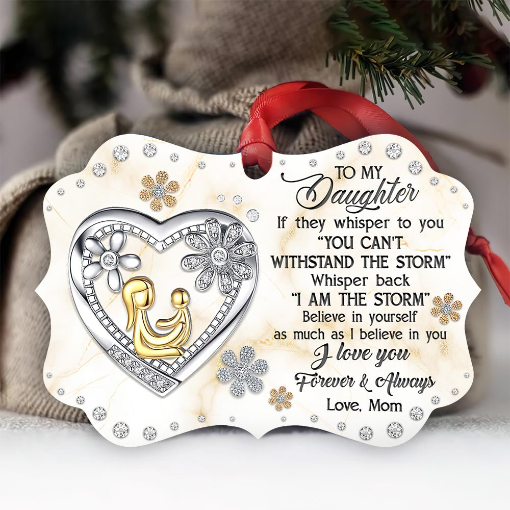 Family To My Daughter Jewelry Style - Horizontal Ornament - Owl Ohh - Owl Ohh
