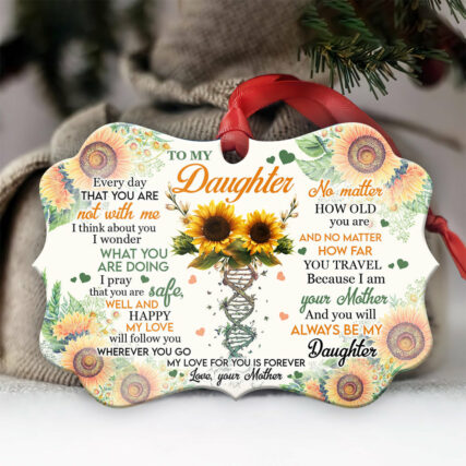 Sunflower To My Daughter Lover - Horizontal Ornament - Owl Ohh - Owl Ohh
