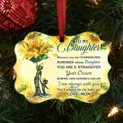 Sunflower To Daughter I Am Always With You - Horizontal Ornament - Owl Ohh - Owl Ohh
