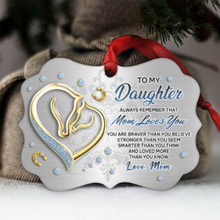 Horse Jewelry Style To My Daughter - Horizontal Ornament - Owl Ohh - Owl Ohh