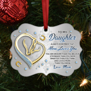 Horse Jewelry Style To My Daughter - Horizontal Ornament - Owl Ohh - Owl Ohh