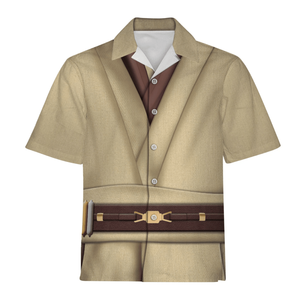Star Wars Obi Wan Kenobi Costume - Hawaiian Shirt