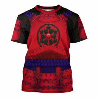 Star Wars Ashigaru Red Akazonae Koyal Guard Costume - Unisex 3D T-shirt