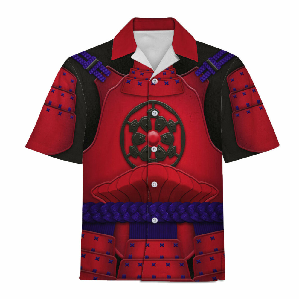 Star Wars Ashigaru Red Akazonae Koyal Guard Costume - Hawaiian Shirt