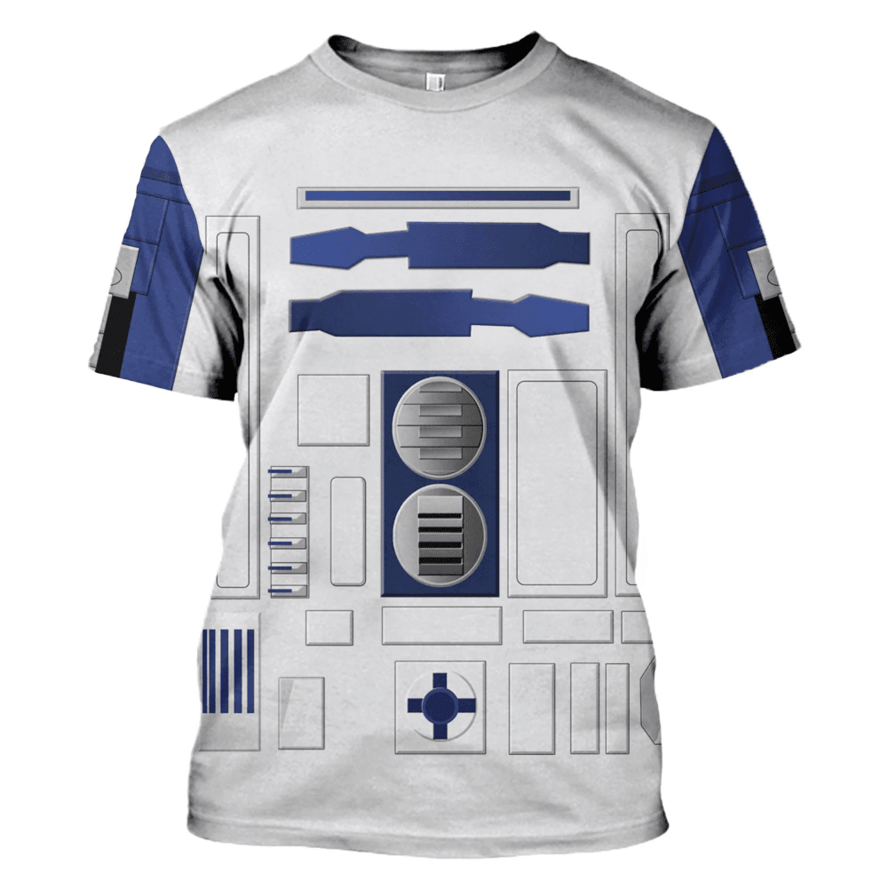 Star Wars R2 D2 Robot Costume - Unisex 3D T-shirt