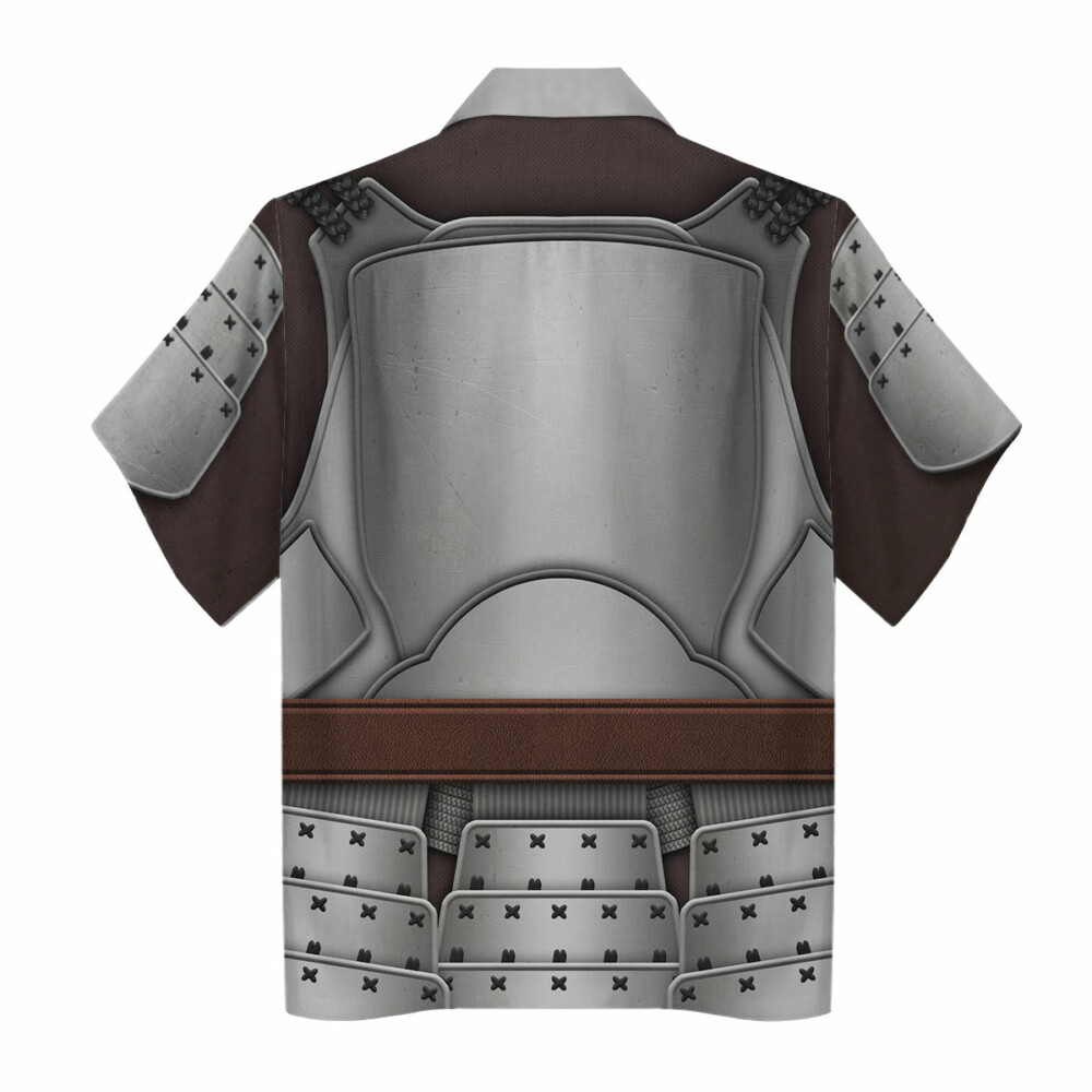 Star Wars Beskar Mandalorian Samurai Costume - Hawaiian Shirt