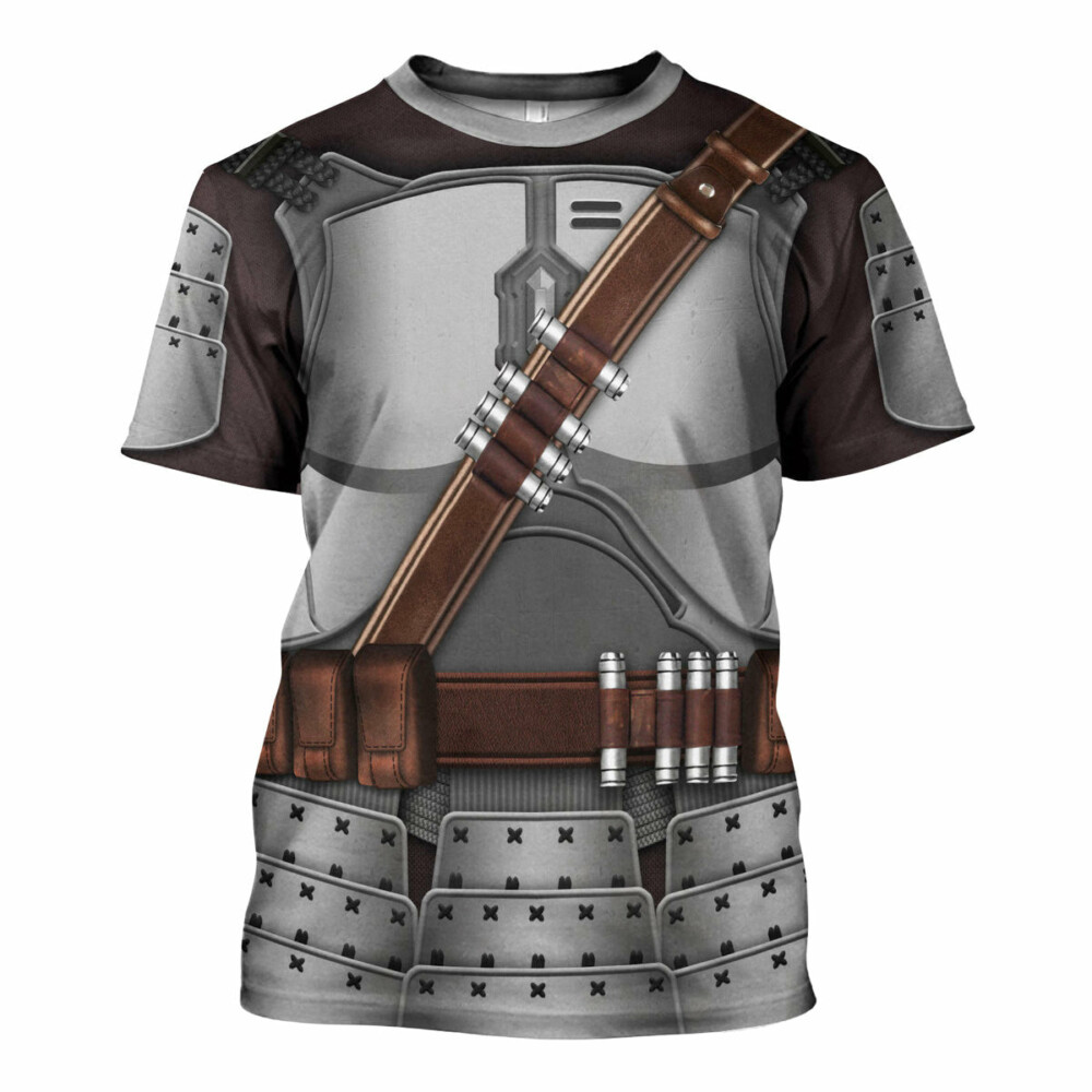 Star Wars Beskar Mandalorian Samurai Costume - Unisex 3D T-shirt