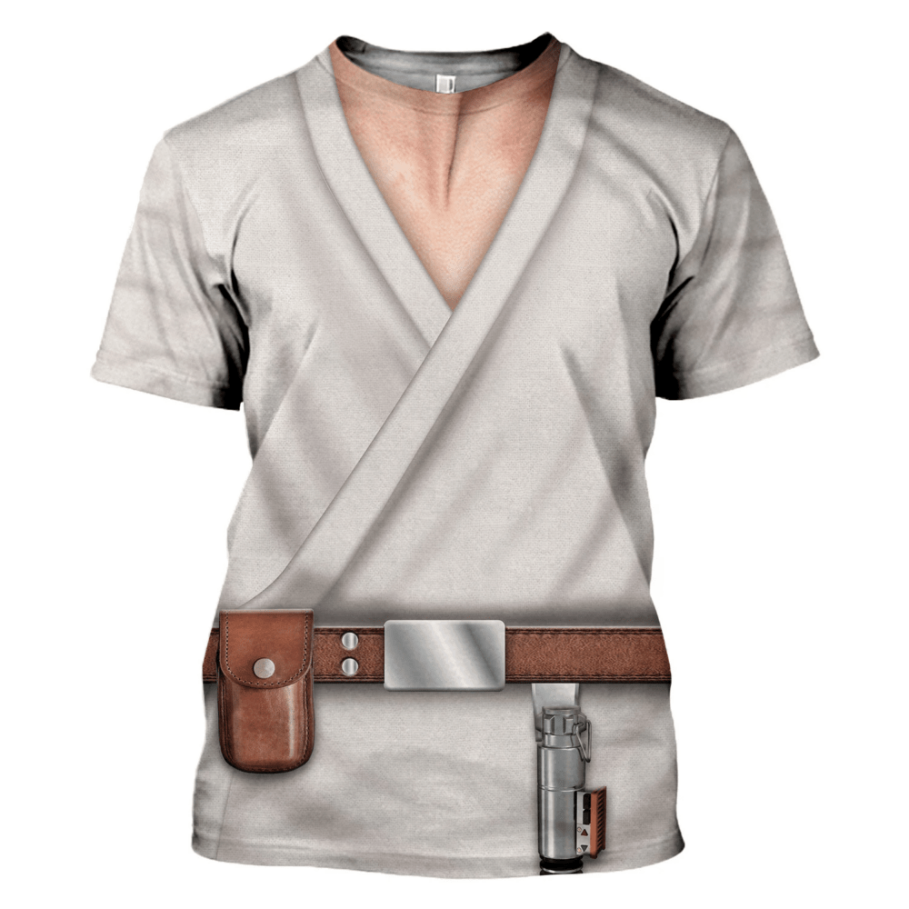Star Wars Jedi Luke SW Costume - Unisex 3D T-shirt