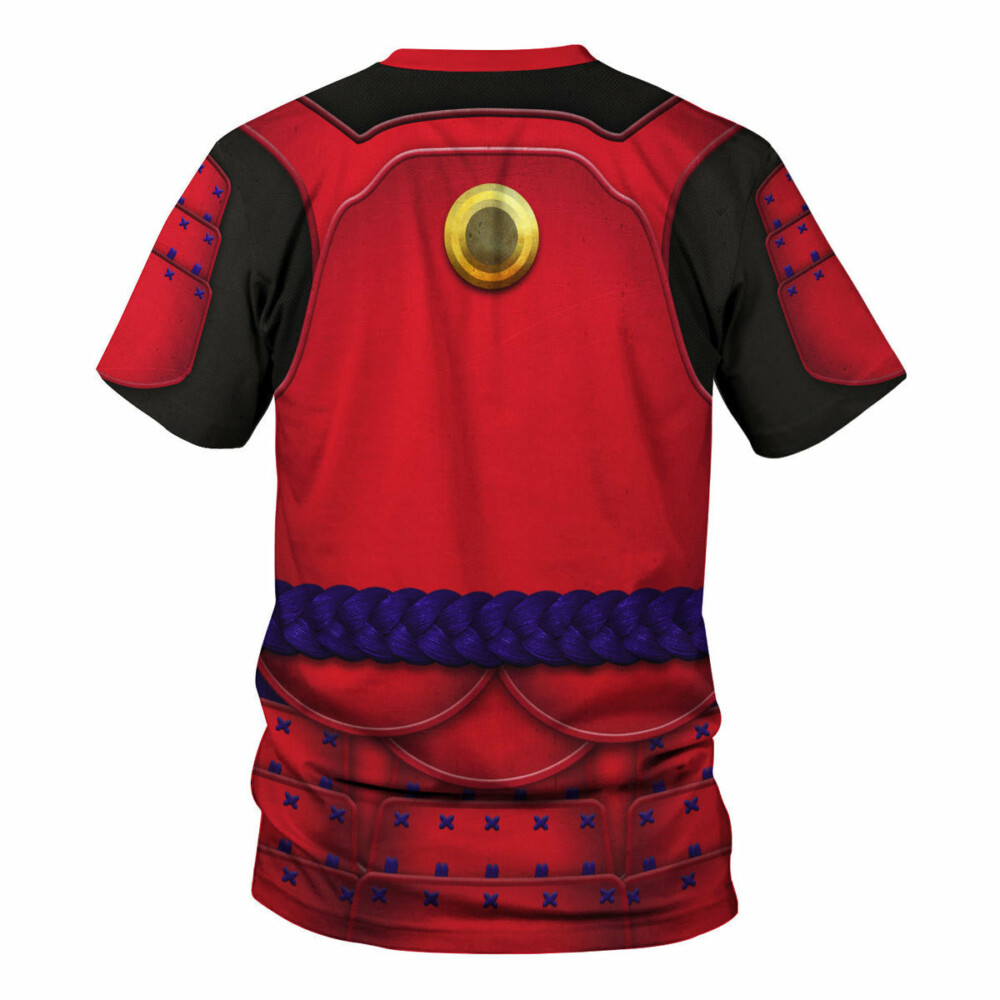 Star Wars Ashigaru Red Akazonae Koyal Guard Costume - Unisex 3D T-shirt