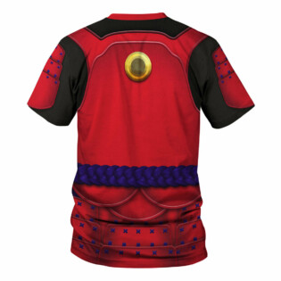 Star Wars Ashigaru Red Akazonae Koyal Guard Costume - Unisex 3D T-shirt