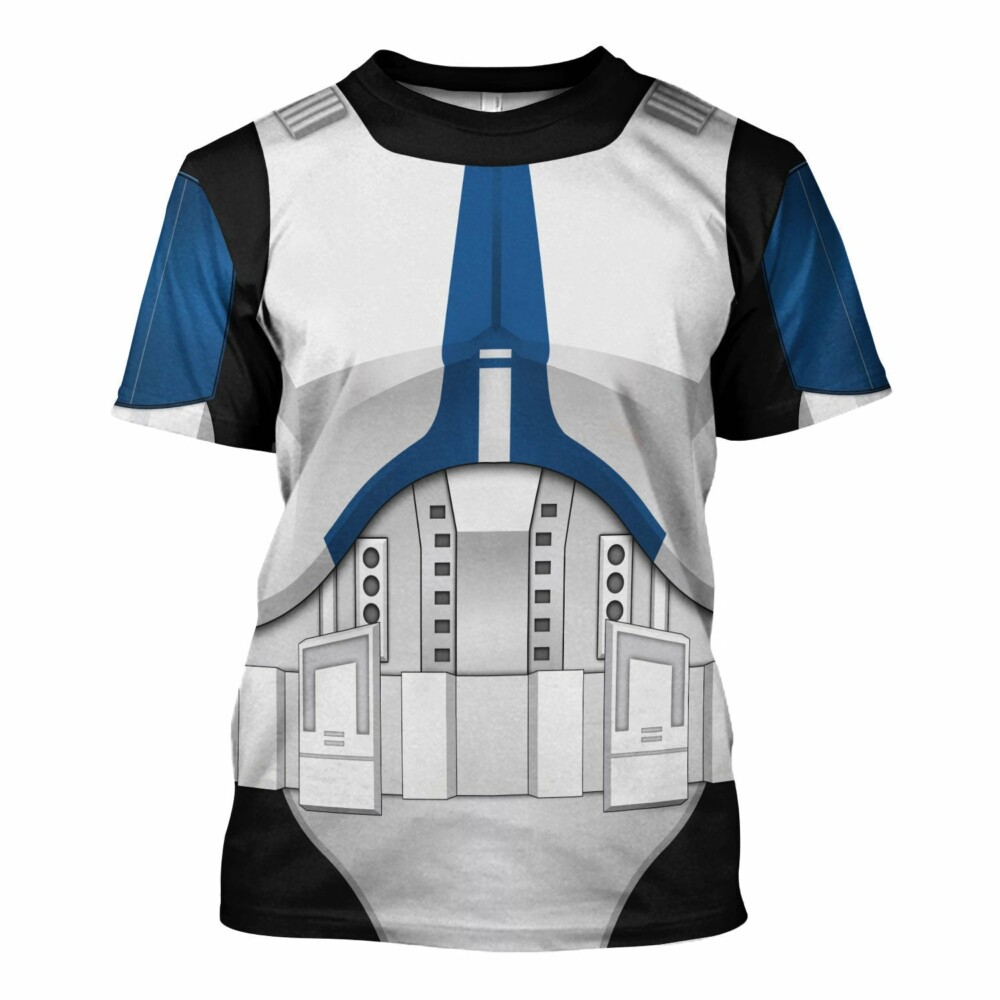 Star Wars 501st Clone Trooper Costume - Unisex 3D T-shirt