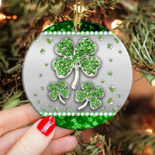 Patrick's Day Jewelry Clover Sweet And Lucky - Circle Ornament - Owl Ohh - Owl Ohh
