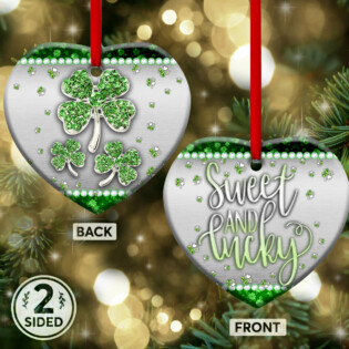 Patrick's Day Jewelry Clover Sweet And Lucky - Heart Ornament - Owl Ohh - Owl Ohh